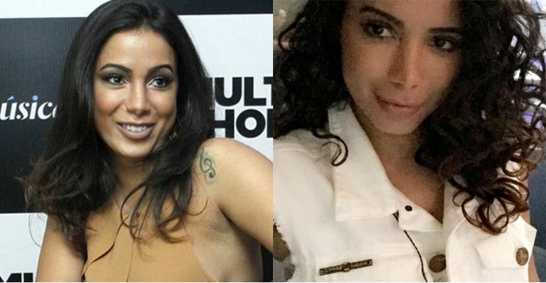 Novo visual: Anitta aparece com cabelos cacheados