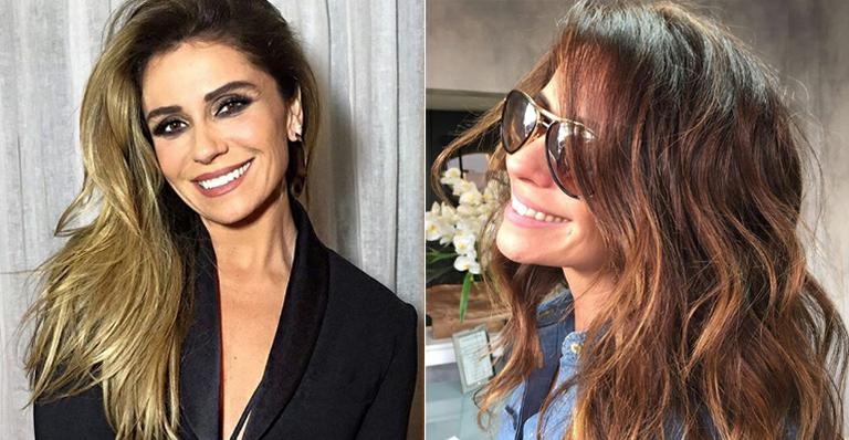 Novo visual! Giovanna Antonelli escure os cabelos