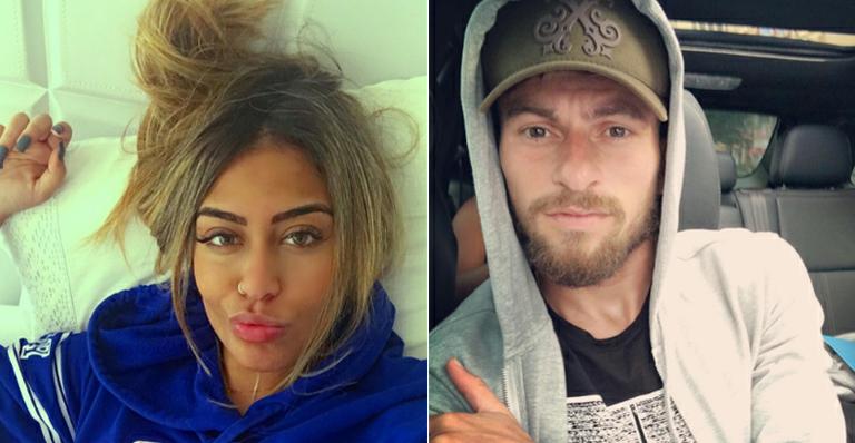 Novo casal: Rafaella Santos e o jogador Lucas Lima são vistos aos beijos