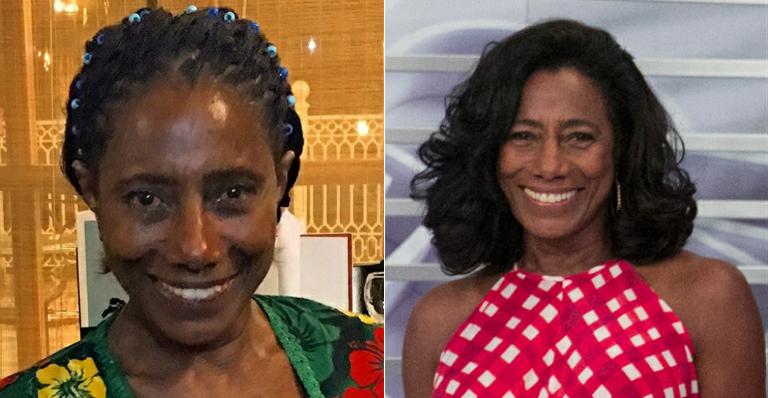 Glória Maria exibe novo visual com trancinhas no cabelo