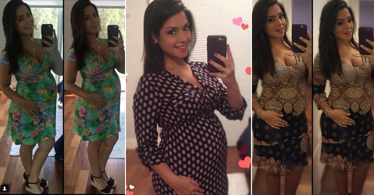 Grávida na moda: Inspire-se nos looks de Thaís Fersoza