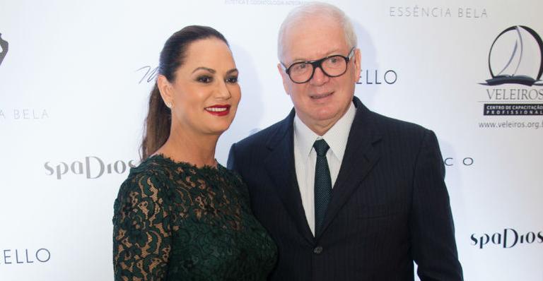 Luiza Brunet fala do amado, Lírio Parisotto: “Estou feliz ao lado dele”
