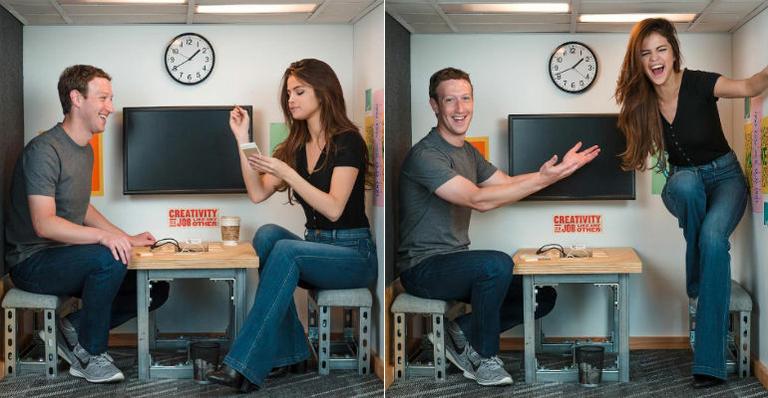 Mark Zuckerberg se encontra com Selena Gomez, maior estrela do Instagram