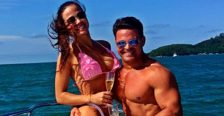Eduardo Costa assume namoro com dançarina: “Quero que ela seja minha última mulher”