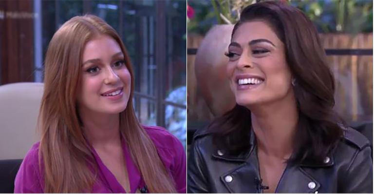 Juliana Paes emociona Marina Ruy Barbosa no ar: “Ela dá uma aula para a gente”