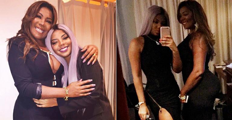 Mãe de Ludmilla rouba a cena em foto com bumbum avantajado