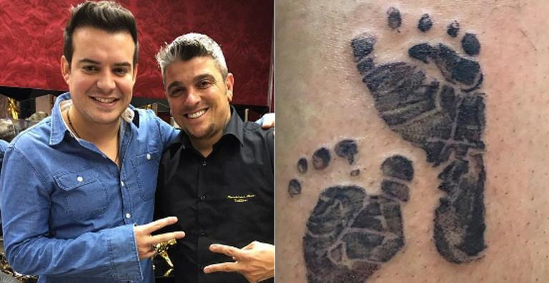 Belutti faz tatuagem em homenagem ao filho, Luís Miguel