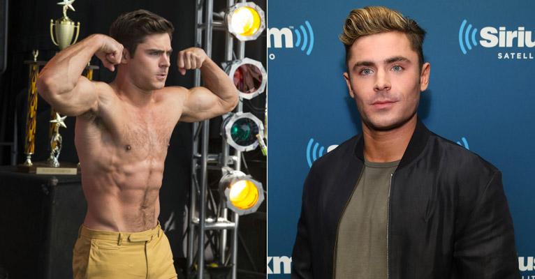 Saradíssimo, Zac Efron revela que tem apenas 5% de gordura no corpo