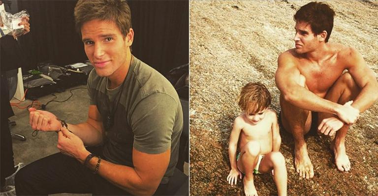 Jonatas Faro publica foto ao lado do filho: ‘Sinto sua falta’