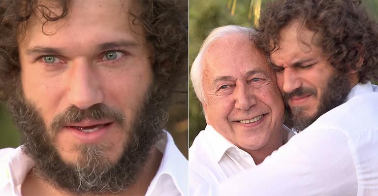 Paulo Rocha vai às lágrimas na TV com visita surpresa do pai: ‘Eu era sozinho’