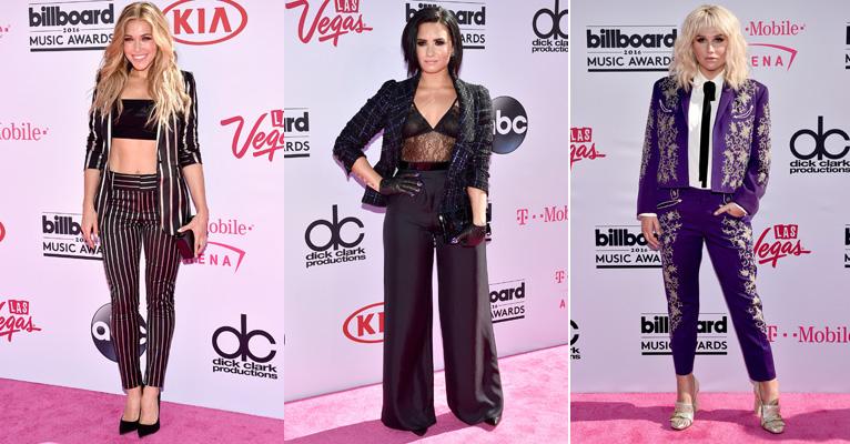 Conjuntinhos com blazer conquistam famosas no Billboard Awards