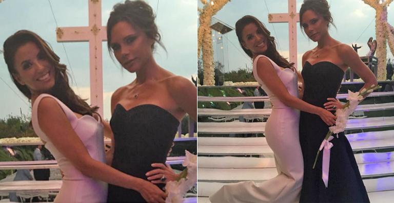 Eva Longoria usa vestido de noiva feito por Victoria Beckham
