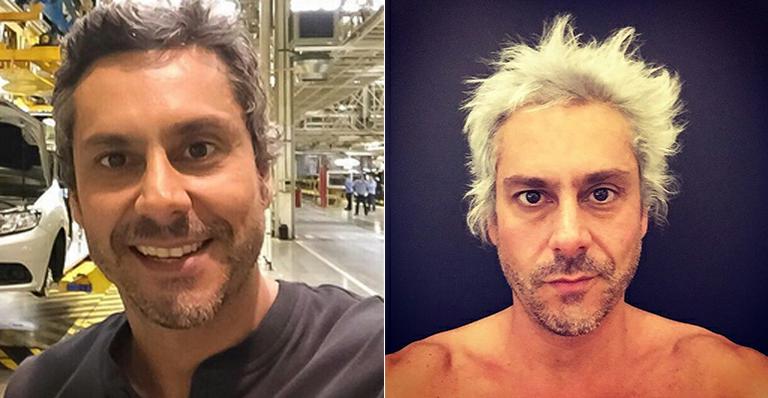 Alexandre Nero platina os cabelos e divide opiniões nas redes sociais