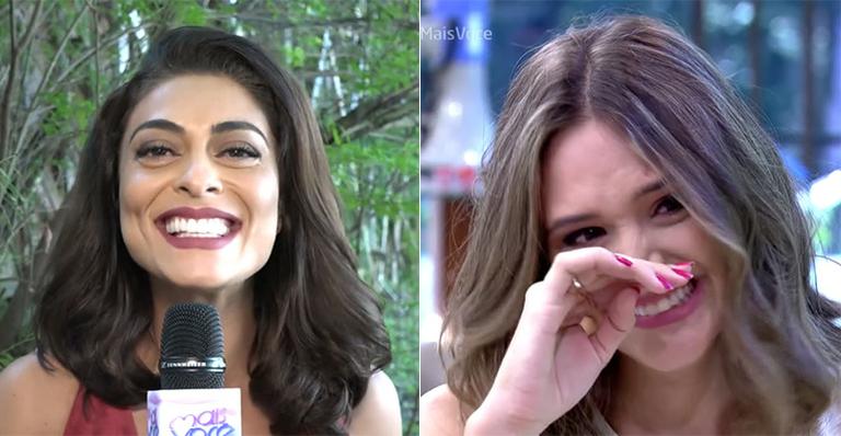 Juliana Paes leva a colega Juliana Paiva às lágrimas: ‘Ela é sensacional’