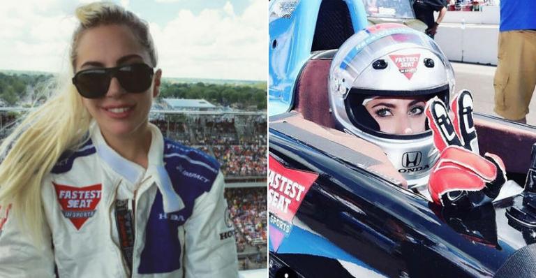 Vestida a caráter, Lady Gaga participa de corrida nos Estados Unidos