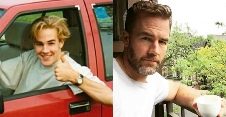 James Van Der Beek, o Dawson, exibe barba grisalha e brinca: “Agradeço aos meus filhos”