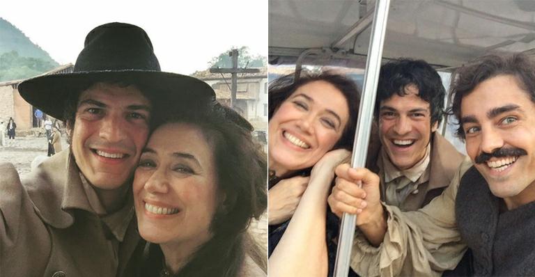 Lilia Cabral, Mateus Solano e Ricardo Pereira: diversão no set de ‘Liberdade, Liberdade’