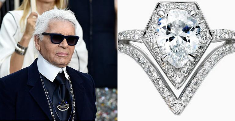 Karl Lagerfeld agora assina linha de anéis de noivado