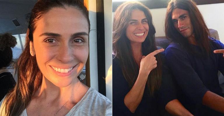 Giovanna Antonelli mostra foto com seu dublê em Sol Nascente