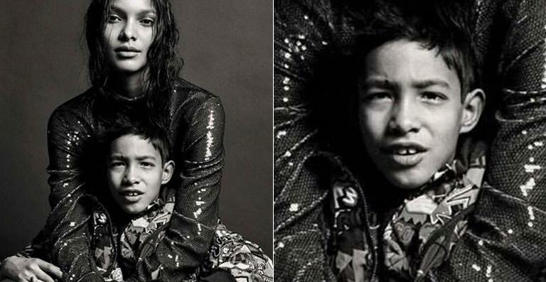 Lais Ribeiro faz editorial de moda ao lado de seu filho, Alexandre