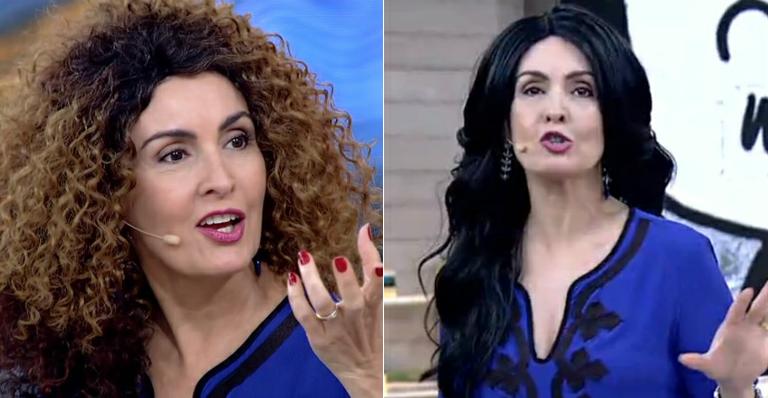 Fátima Bernardes surpreende e surge com perucas no ‘Encontro’