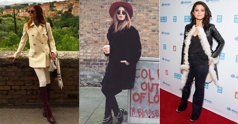 Muito frio e pouca inspiração? Veja os casacos que 7 famosas estilosas usam!