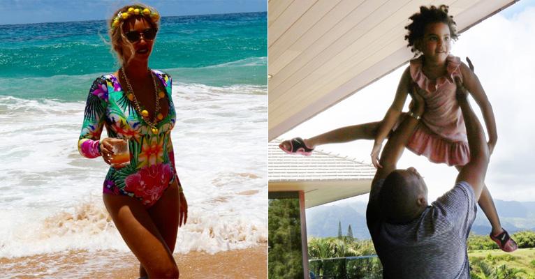 Beyoncé exibe corpo perfeito em férias no Havaí ao lado da família