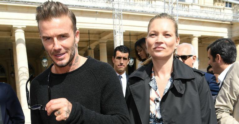 David Beckham e Kate Moss: juntos na Semana de Moda Masculina de Paris