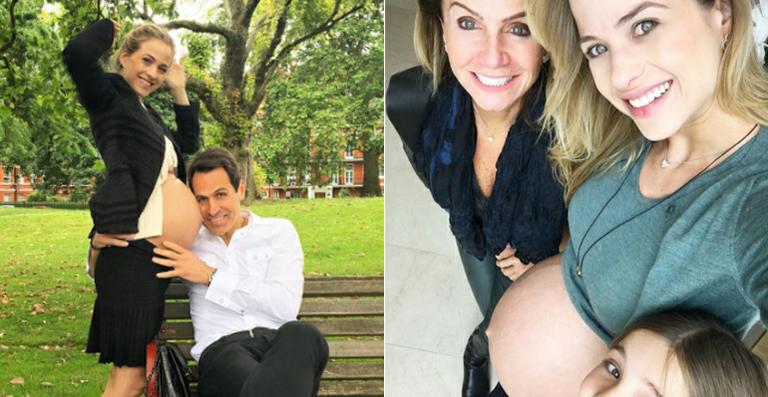 Luiza Valdetaro exibe seu barrigão de grávida
