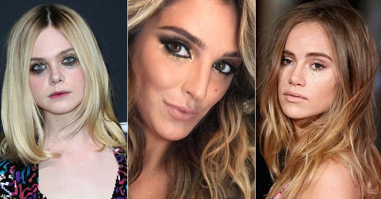 Lágrimas de glitter: conheça a nova tendência de make para a noite