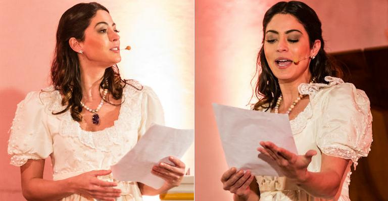 Carol Castro interpreta Maria Leopoldina, esposa de D.Pedro I, em espetáculo teatral