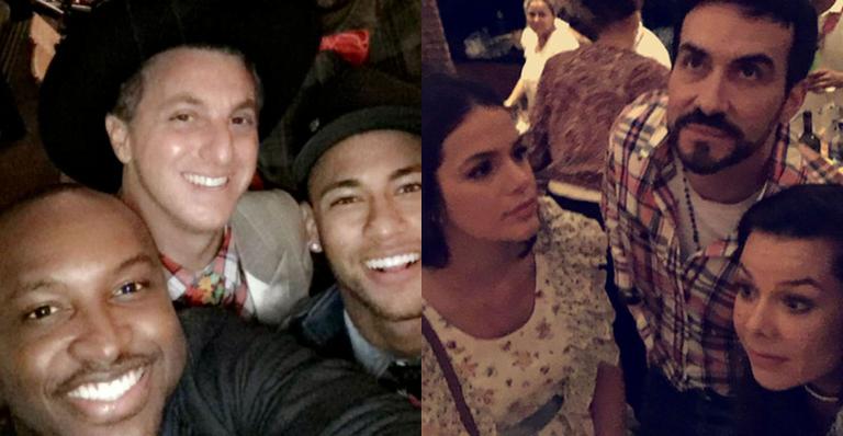 Neymar e Bruna Marquezine se reencontram em festa de Luciano Huck