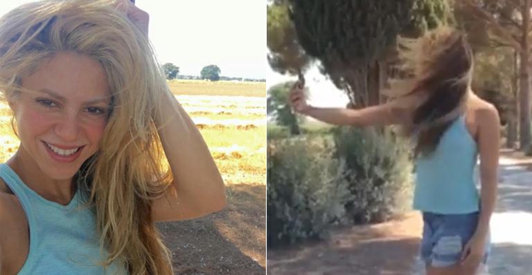 Quem nunca? Shakira mostra ‘saga’ para conseguir a selfie perfeita