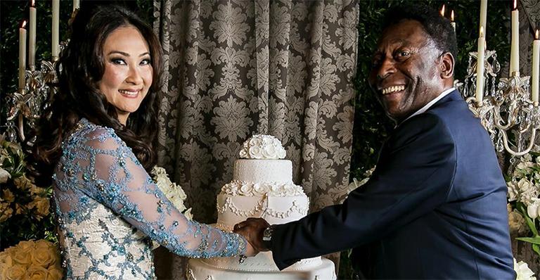 Após casamento, Pelé se declara para a esposa: ‘Amor definitivo’