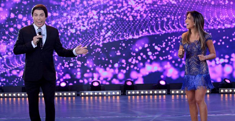 Ceará se transforma em Silvio Santos no palco com Patrícia Abravanel