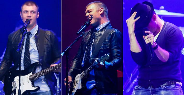 Nick Carter, dos Backstreet Boys, leva fãs à loucura em show na capital paulista
