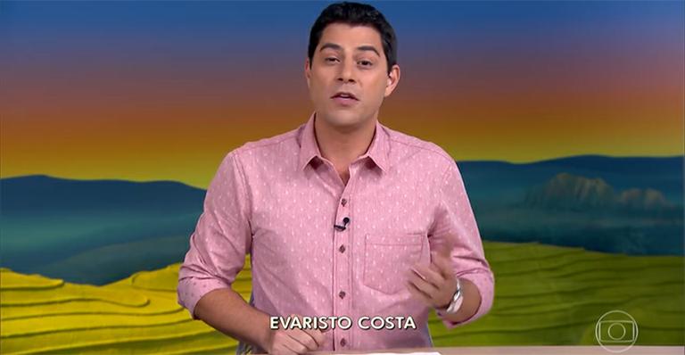 Evaristo Costa acorda cedo para apresentar o ‘Globo Rural’ e brinca: ‘Multiuso’