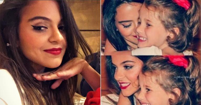 Pally Siqueira posa agarradinha com Ella Felipa, filha de Fábio Assunção