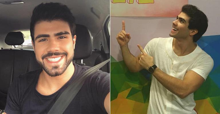 Sem barba, Juliano Laham festeja a sua primeira novela