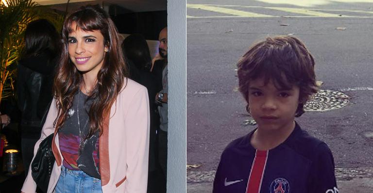 Maria Ribeiro ‘caça’ Pokémon com o filho durante viagem para Portugal