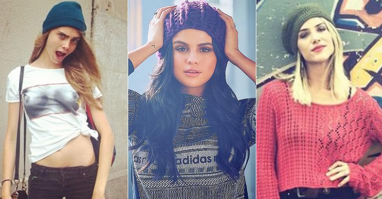 Não sabe como combinar o gorro com seu look? 20 famosas ensinam como!