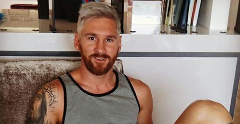 Lionel Messi muda o visual e fica loiro