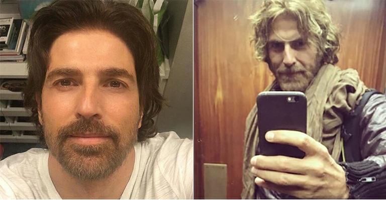 Gravando nova novela das 9, Reynaldo Giannechini aparece loiríssimo