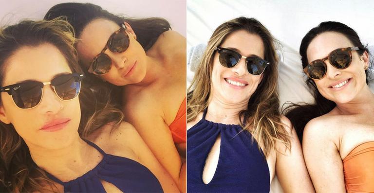Gabriela Duarte curte as férias com Ingrid Guimarães