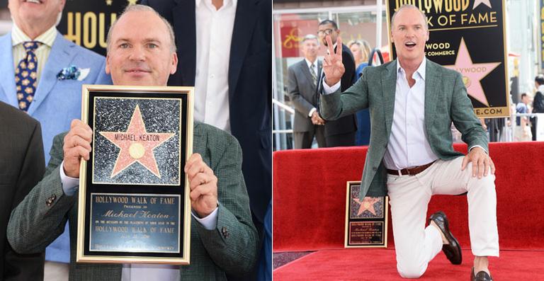 Michael Keaton recebe estrela na Calçada da Fama de Hollywood