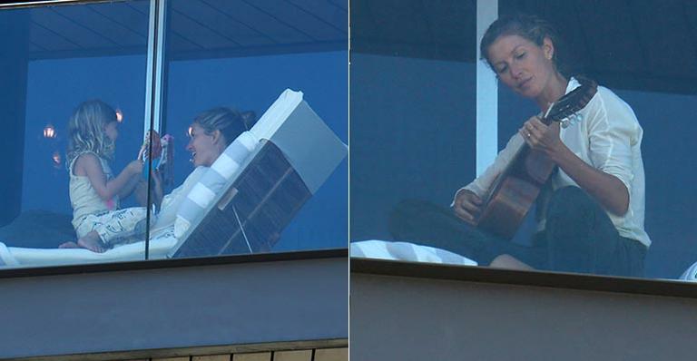 Escalada para a abertura das Olimpíadas, Gisele Bündchen chega ao Brasil com os filhos