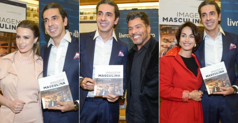 Alexandre Taleb recebe vips no lançamento de seu novo livro sobre estilo