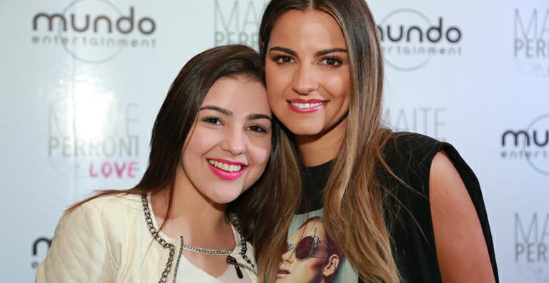 Ana Vitória Zimmermann tieta Maitê Perroni em SP