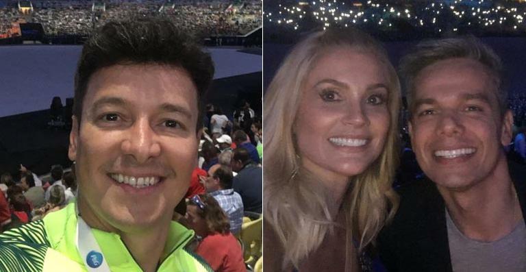 Selfies dos famosos na cerimônia de abertura da Olimpíada