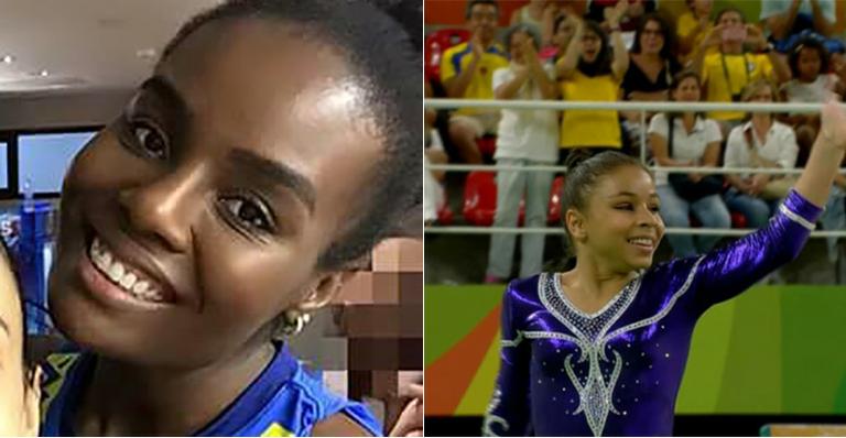 Quanta diferença! Capitã do vôlei posa com caçulinha da ginástica